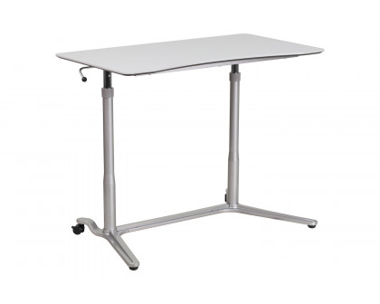 BLNK Merritt Stand-Up Computer Ergonomic Desk - Light Gray