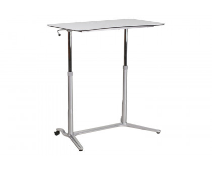 BLNK Merritt Stand-Up Computer Ergonomic Desk - Light Gray