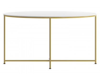 BLNK Hampstead Collection Modern White Finish Accent Coffee Table