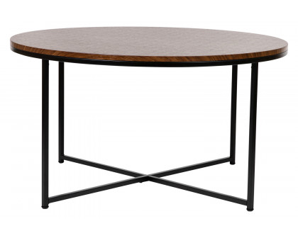 BLNK - Hampstead Collection Modern Walnut Finish Accent Coffee Table