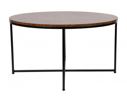 BLNK - Hampstead Collection Modern Walnut Finish Accent Coffee Table