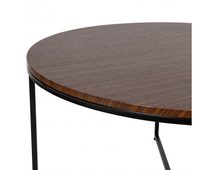 BLNK - Hampstead Collection Modern Walnut Finish Accent Coffee Table