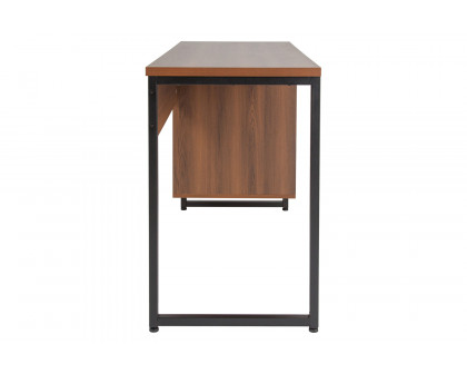 BLNK - Lincoln Collection Computer Desk in Rustic Wood Grain Finish