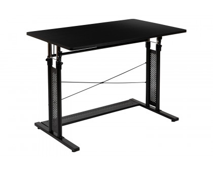 BLNK Fairway Height Adjustable Sit to Stand Home Office Desk - Black