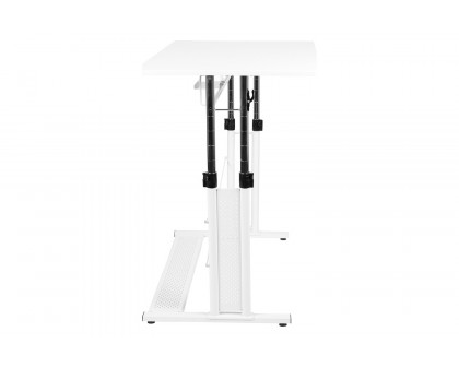 BLNK Fairway Height Adjustable Sit to Stand Home Office Desk - White