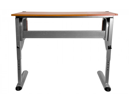 BLNK - Berkley Adjustable Drawing and Drafting Table with Pewter Frame