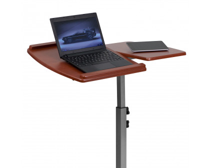 BLNK - Dunbar Angle and Height Adjustable Mobile Laptop Computer Table with Cherry Top