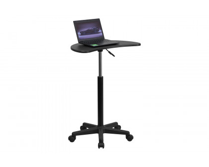 BLNK Eve Sit to Stand Mobile Laptop Computer Desk - Black