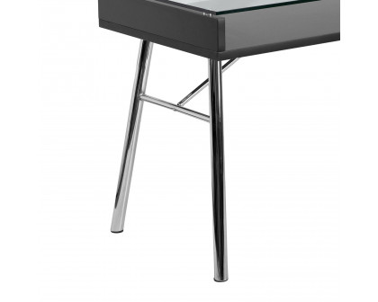 BLNK - Brettford Desk with Tempered Glass Top