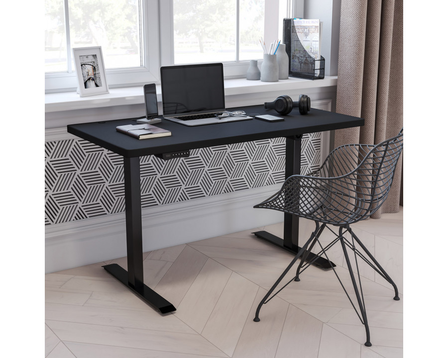 BLNK Tanner Electric Height Adjustable Standing Desk - Black