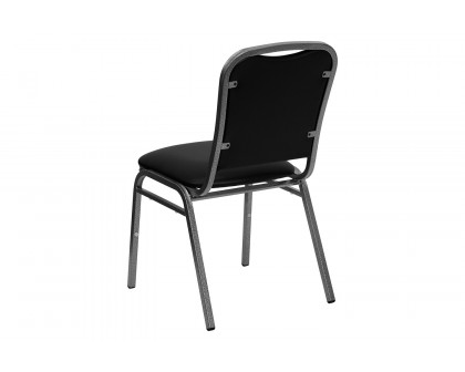 BLNK™ - HERCULES Series Vinyl Stacking Banquet Chair with Silver Vein Frame