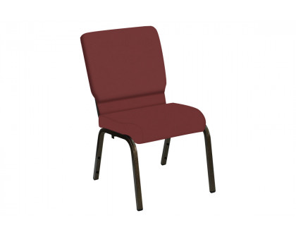 BLNK HERCULES Series Church Chair in E-Z Oxen Vinyl with Gold Vein Frame