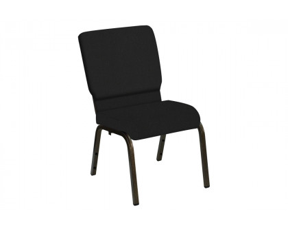 BLNK HERCULES Series Church Chair in E-Z Oxen Vinyl with Gold Vein Frame