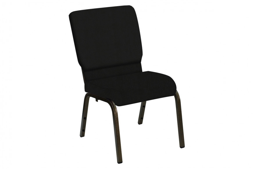 BLNK™ HERCULES Series Church Chair in E-Z Elk Vinyl with Gold Vein Frame - 18.5"W