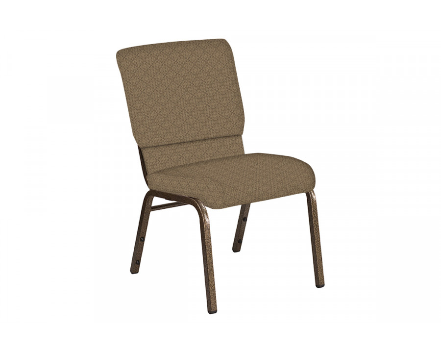 BLNK Church Chair in Abbey with Gold Vein Frame - Latte, 18.5"W