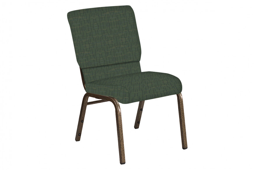 BLNK™ Church Chair in Amaze with Gold Vein Frame - Clover, 18.5"W