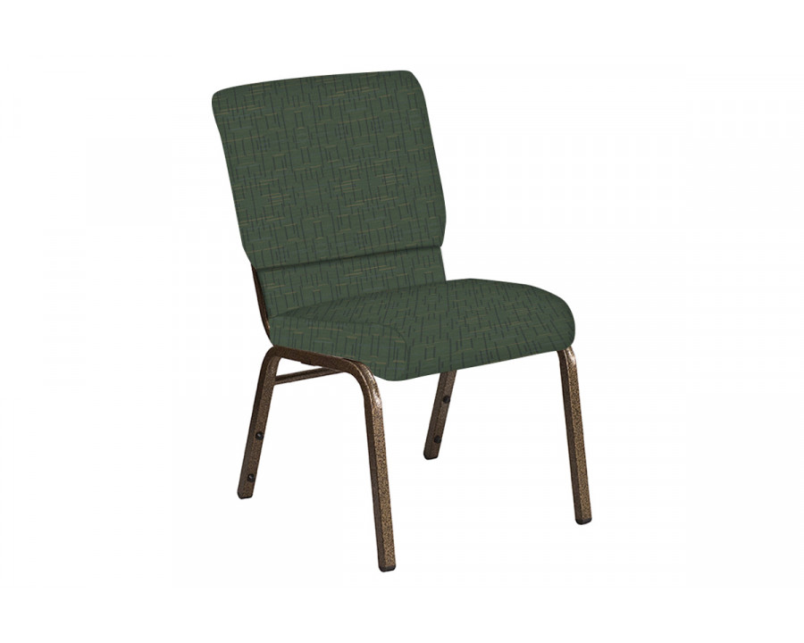 BLNK Church Chair in Amaze with Gold Vein Frame - Clover, 18.5"W