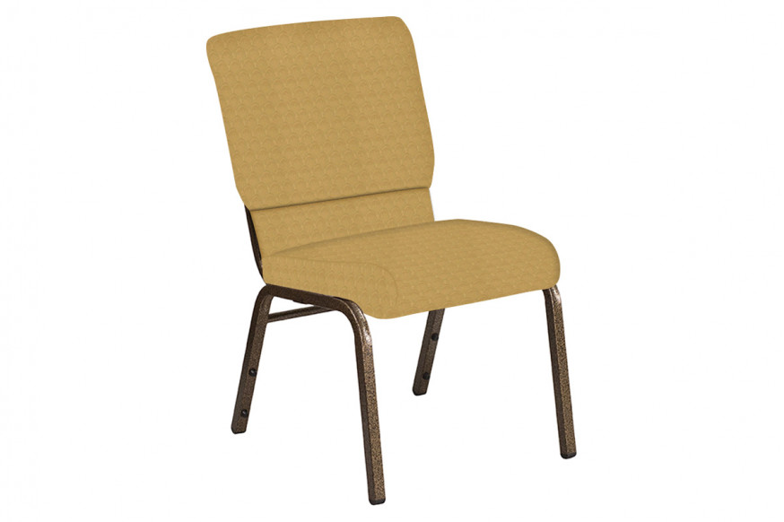 BLNK™ Church Chair in Arches with Gold Vein Frame - Coin, 18.5"W