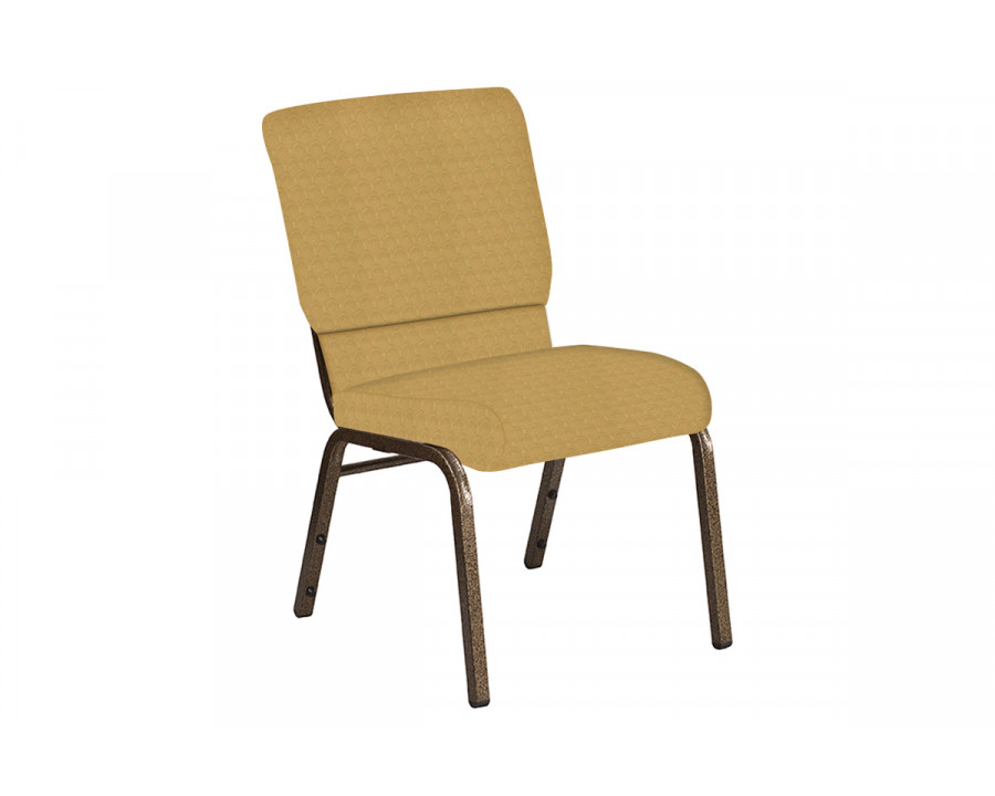 BLNK Church Chair in Arches with Gold Vein Frame - Coin, 18.5"W