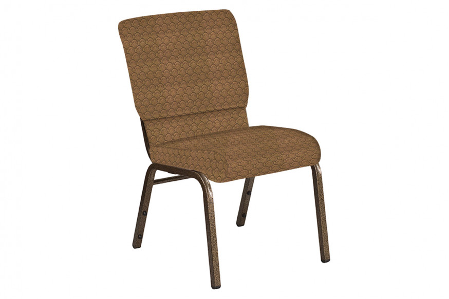 BLNK™ Church Chair in Arches with Gold Vein Frame - Oak, 18.5"W