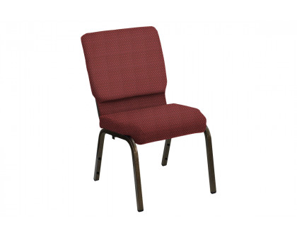 BLNK HERCULES Series Church Chair in Bedford with Gold Vein Frame