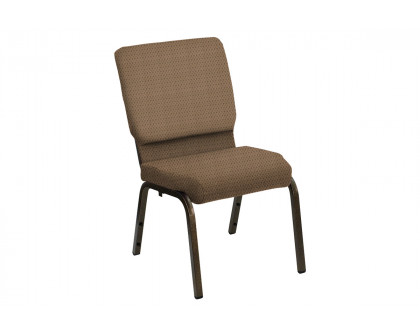 BLNK HERCULES Series Church Chair in Bedford with Gold Vein Frame