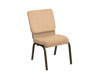 BLNK HERCULES Series Church Chair in Bedford with Gold Vein Frame