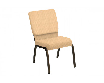 BLNK HERCULES Series Church Chair in Bedford with Gold Vein Frame