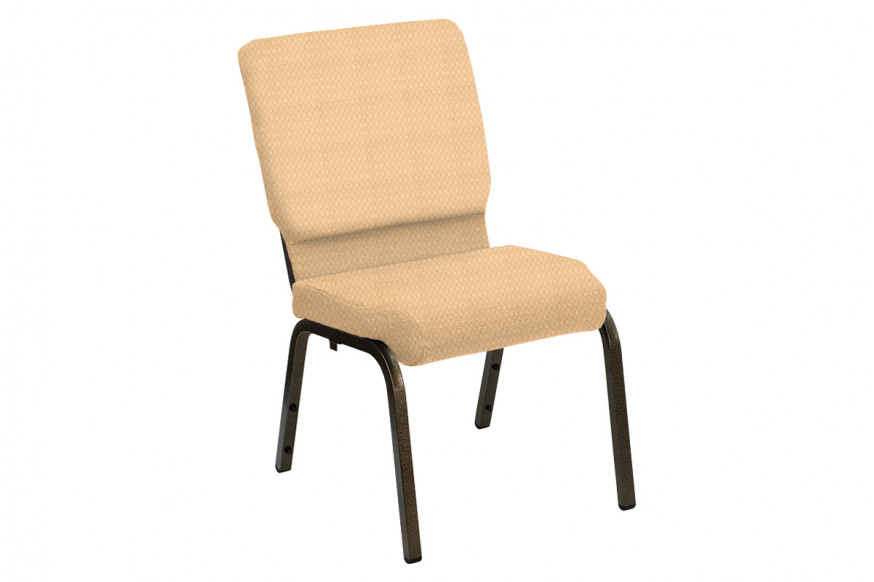 BLNK™ HERCULES Series Church Chair in Bedford with Gold Vein Frame - Golden, 18.5"W