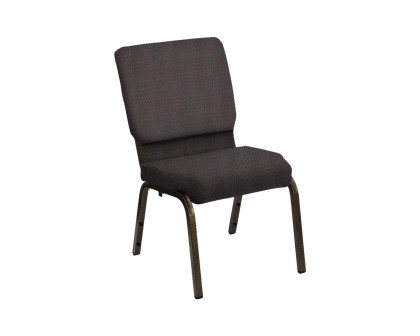 BLNK HERCULES Series Church Chair in Bedford with Gold Vein Frame