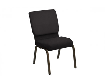 BLNK HERCULES Series Church Chair in Bedford with Gold Vein Frame