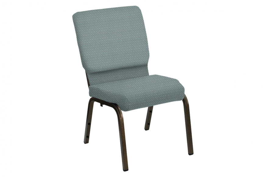 BLNK™ HERCULES Series Church Chair in Bedford with Gold Vein Frame - Seaside, 18.5"W