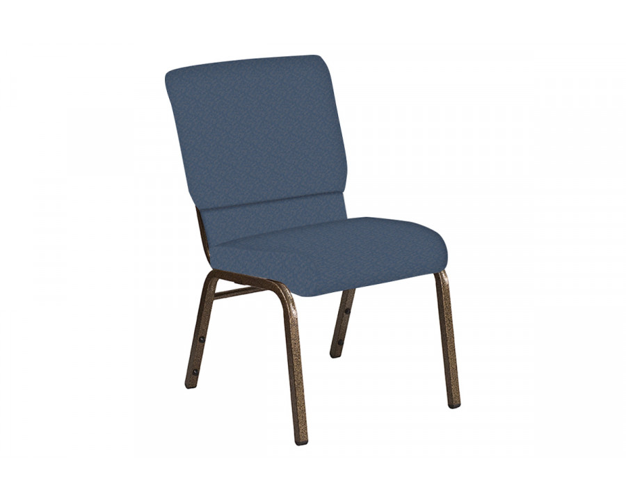 BLNK Church Chair in Bonaire with Gold Vein Frame - Blue Ridge, 18.5"W