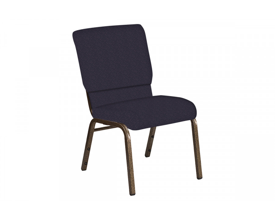 BLNK Church Chair in Bonaire with Gold Vein Frame - Duke, 18.5"W