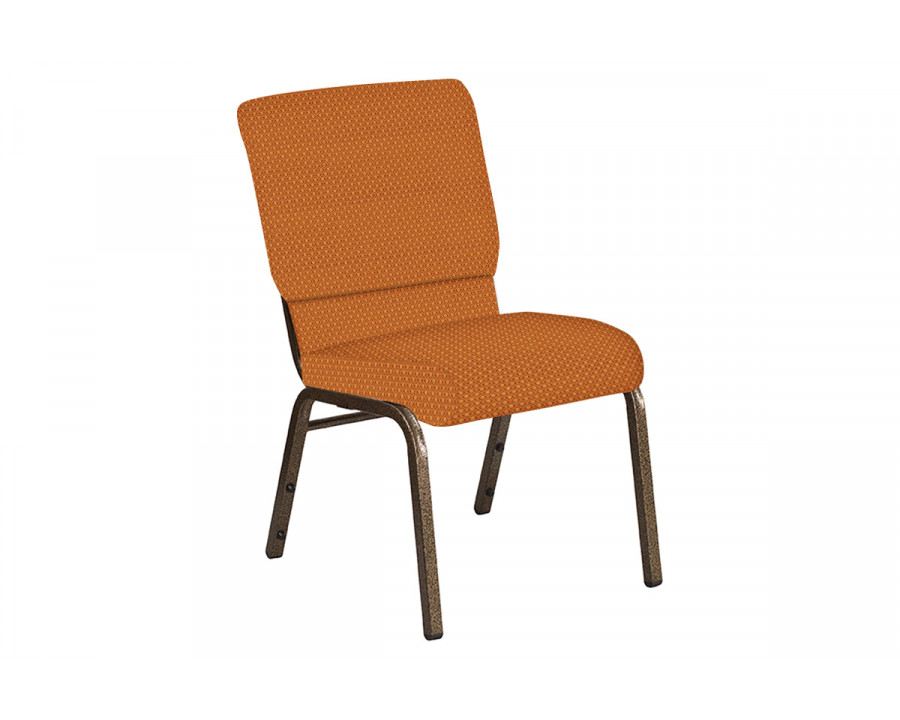 BLNK Church Chair in Canterbury with Gold Vein Frame - Cordovan, 18.5"W