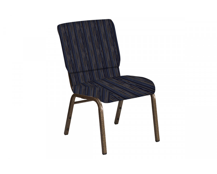 BLNK Church Chair in Canyon with Gold Vein Frame - Tartan Blue, 18.5"W