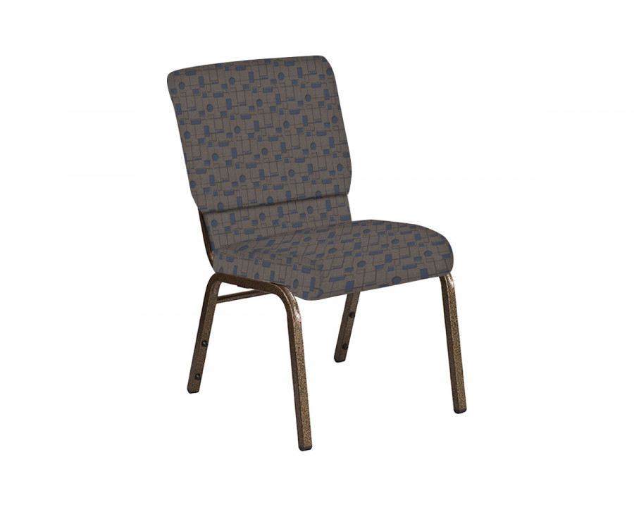 BLNK Church Chair in Circuit with Gold Vein Frame - Maple, 18.5"W