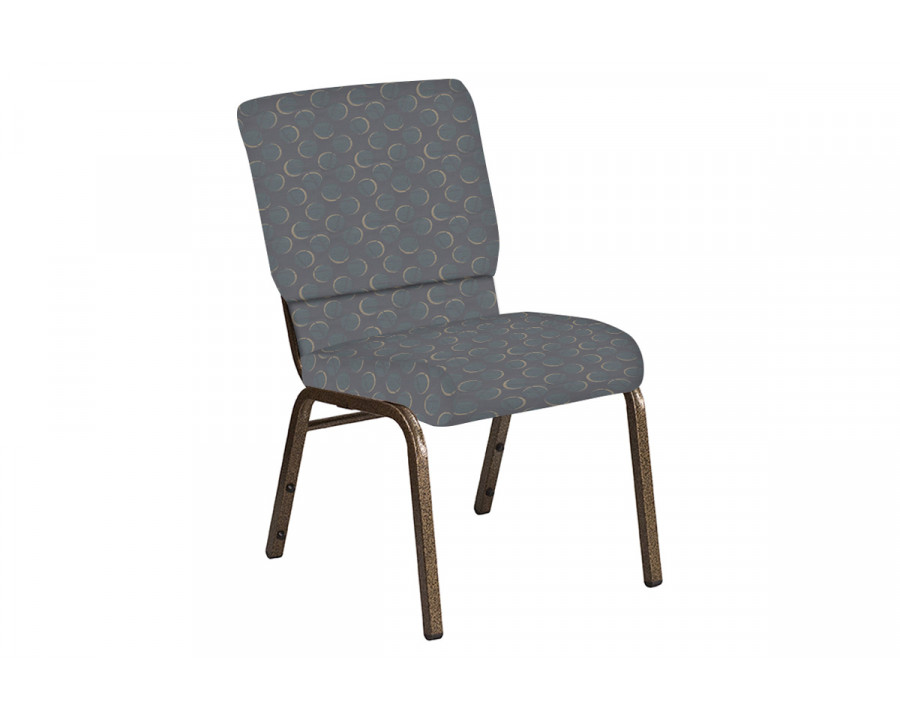 BLNK Church Chair in Cirque with Gold Vein Frame - Smoke, 18.5"W