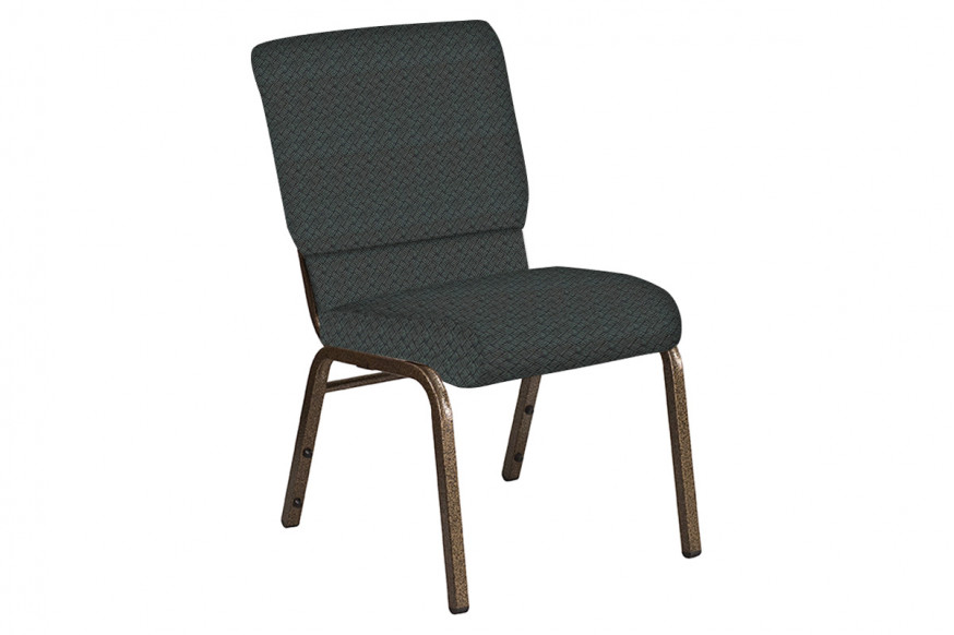 BLNK™ Church Chair in Fiji with Gold Vein Frame - Ash, 18.5"W