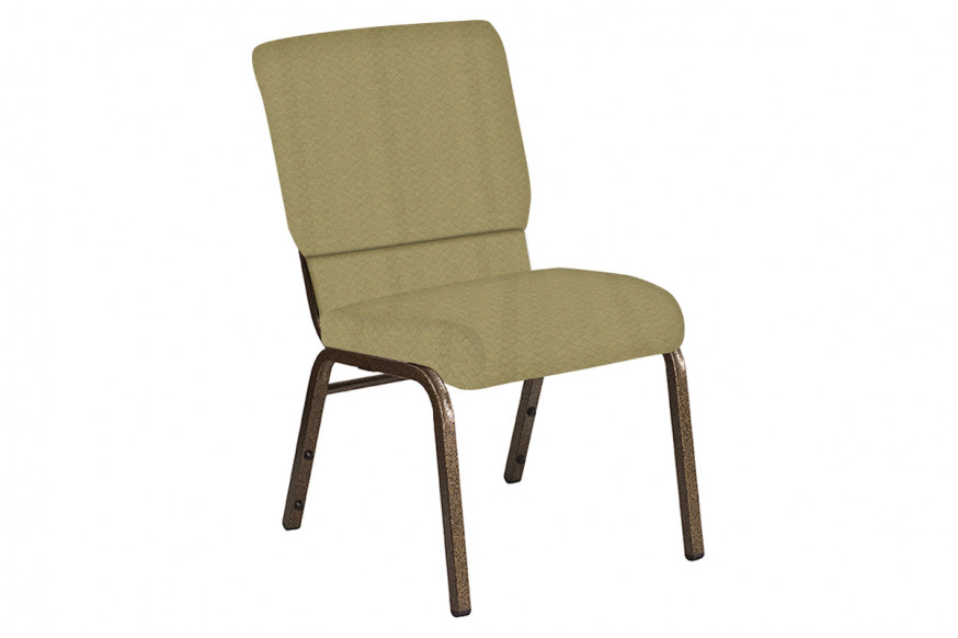 BLNK™ Church Chair in Fiji with Gold Vein Frame - Sand, 18.5"W