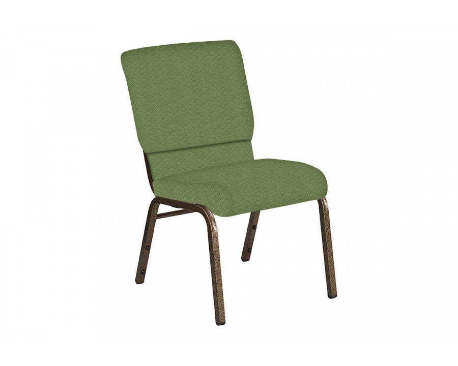 BLNK Church Chair in Fiji with Gold Vein Frame - Seaspray, 18.5"W