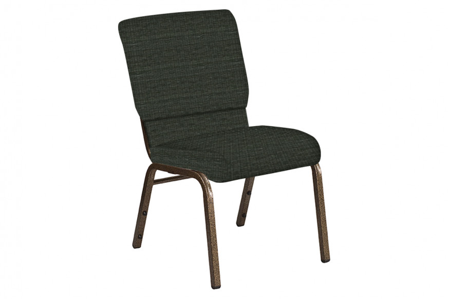 BLNK™ Church Chair in Highlands with Gold Vein Frame - Jet, 18.5"W