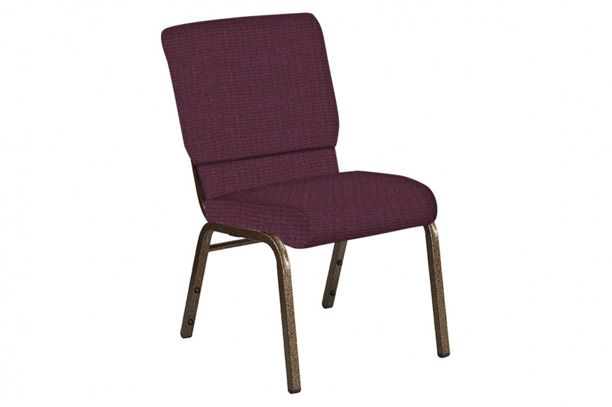 BLNK™ Church Chair in Interweave with Gold Vein Frame - Amethyst, 18.5"W