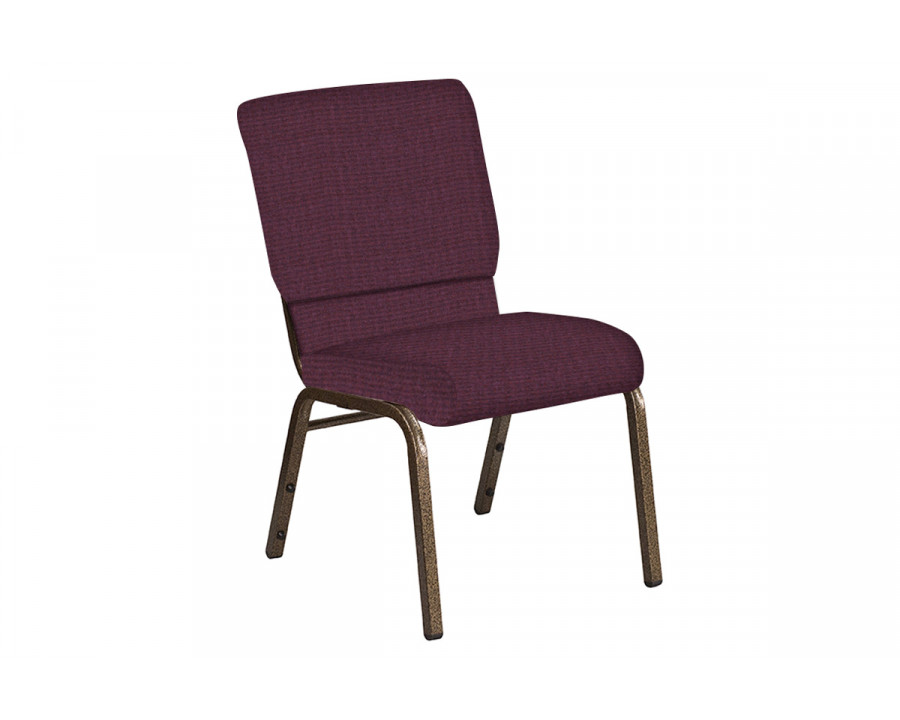 BLNK Church Chair in Interweave with Gold Vein Frame - Amethyst, 18.5"W