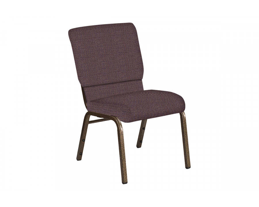 BLNK Church Chair in Interweave with Gold Vein Frame - Cadet, 18.5"W