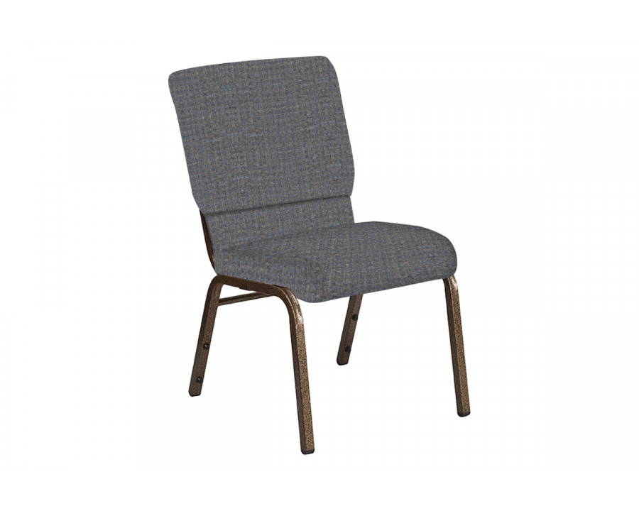 BLNK Church Chair in Interweave with Gold Vein Frame - Earth, 18.5"W