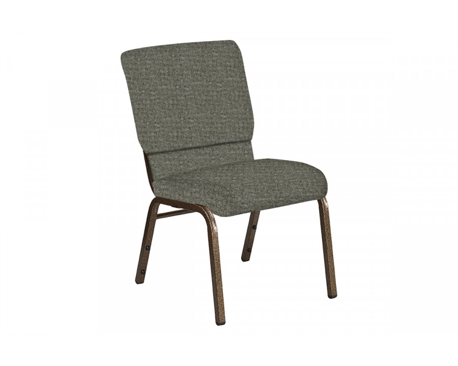 BLNK Church Chair in Interweave with Gold Vein Frame - Slate, 18.5"W