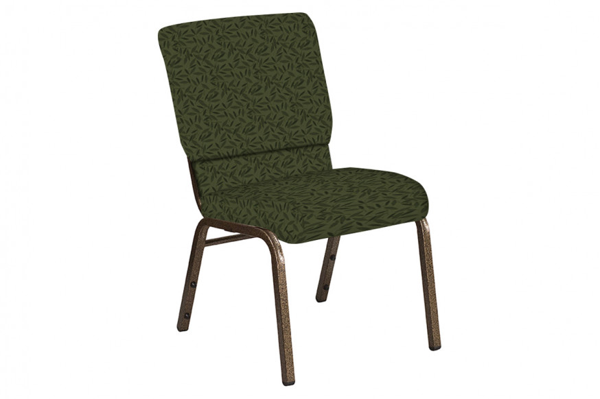 BLNK™ Church Chair in Jasmine with Gold Vein Frame - Fern, 18.5"W