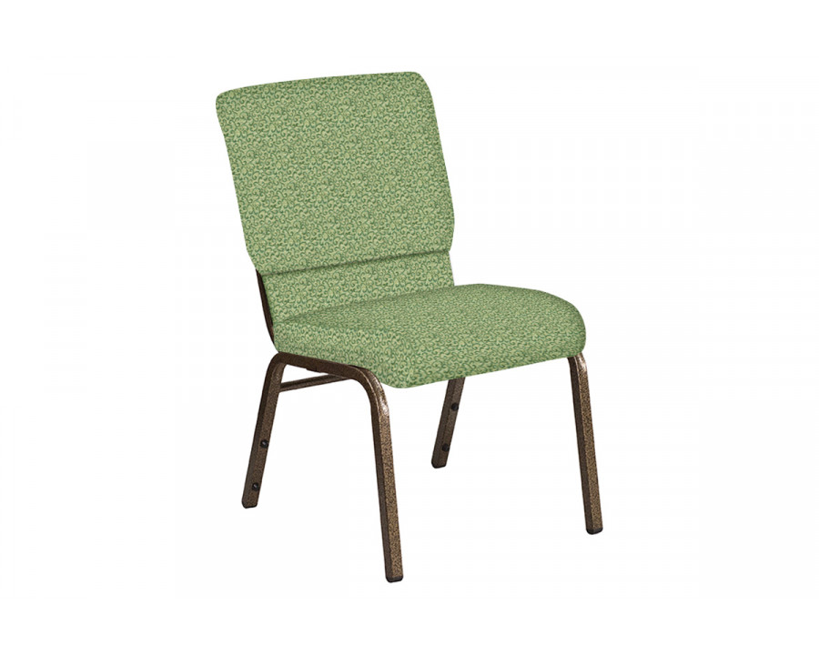 BLNK Church Chair in Lancaster with Gold Vein Frame - Sage, 18.5"W