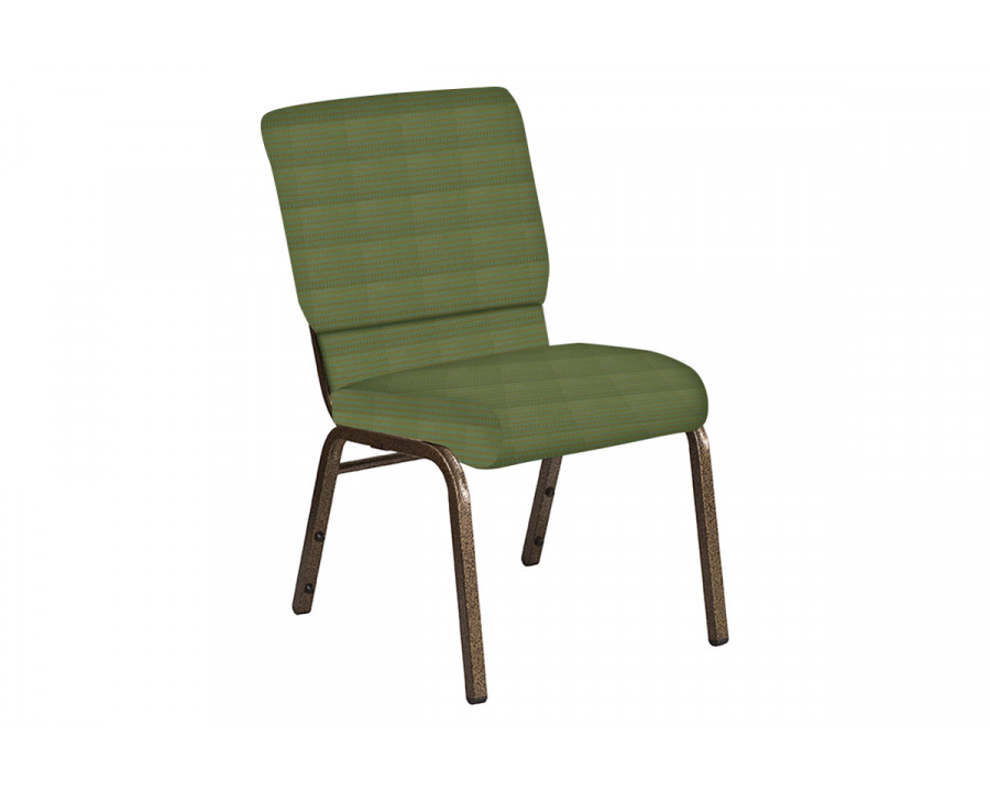 BLNK Church Chair in Mainframe with Gold Vein Frame - Basil, 18.5"W